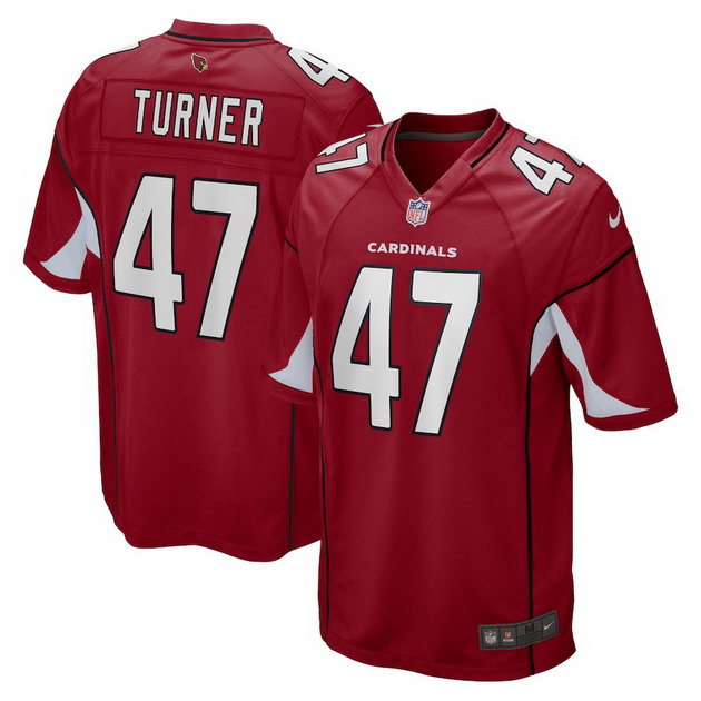 mens nike ezekiel turner cardinal arizona cardinals game jersey